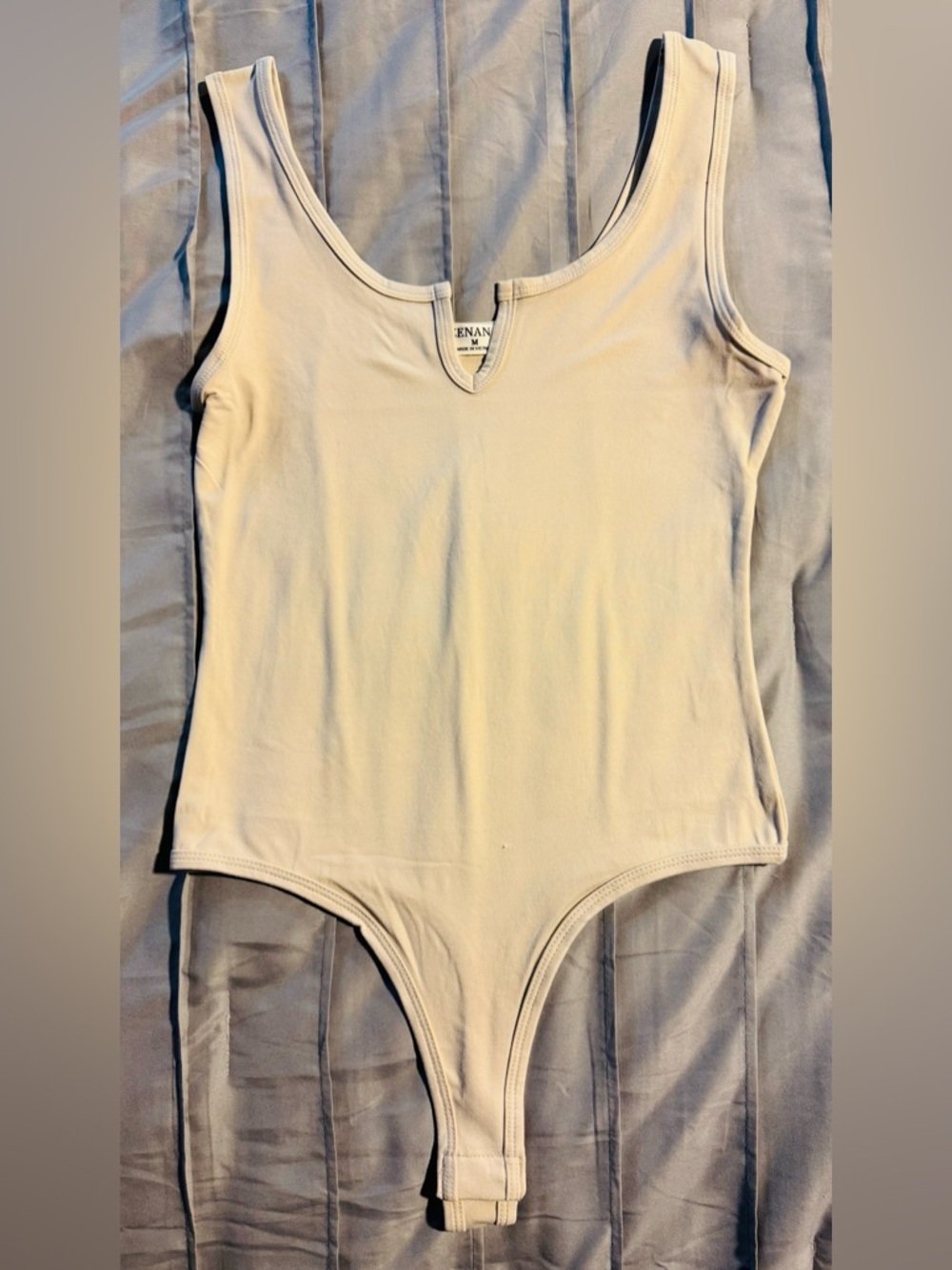 Brand New Zenana Tan Tank Bodysuit One-Piece